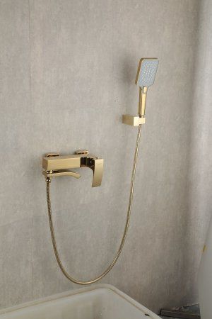 Смеситель для ванны Gappo G3207-3, однорычажный, золото