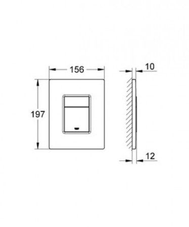 Кнопка смыва Grohe Skate Cosmopolitan 38732SD0 нержавеющая сталь