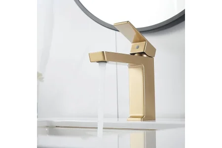 Смеситель для раковины Rose R1801G-1, золотой сатин