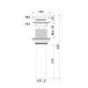 Донный клапан Comforty 4144039 DK-01 белый
