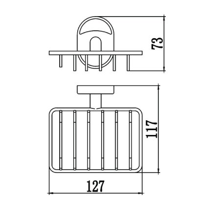 Мыльница решетка настенная Savol 70 (S-007032)