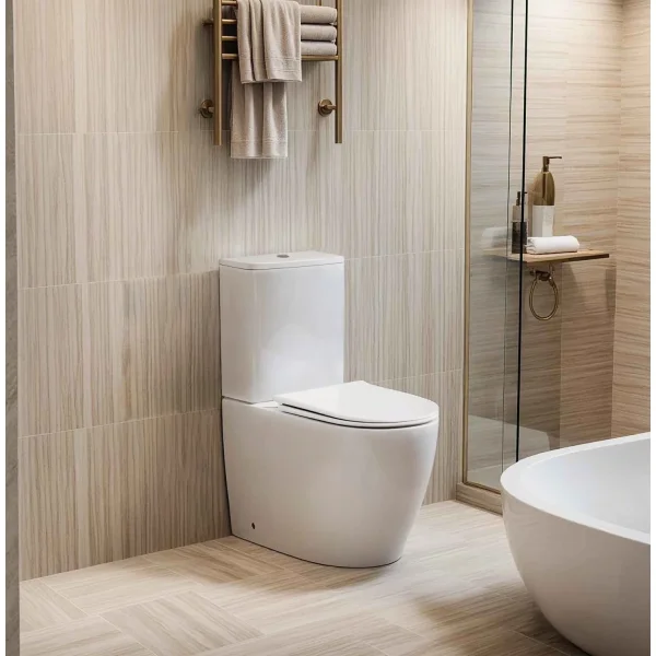 Унитаз-компакт Ceruttispa Vince CT10373 безободковый, торнадо, с сиденьем микролифт, белый