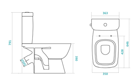 Унитаз-компакт Santek Нео Лайт 1WH302408
