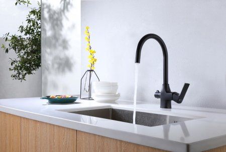 Смеситель для кухни Lemark Ursus с подключением к фильтру (LM7261BL)