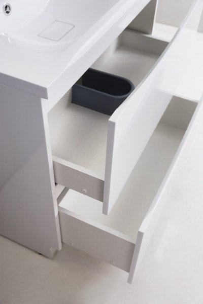 Тумба с раковиной BelBagno Marino MARINO-800-2C-PIA-BL-P 80 bianco lucido