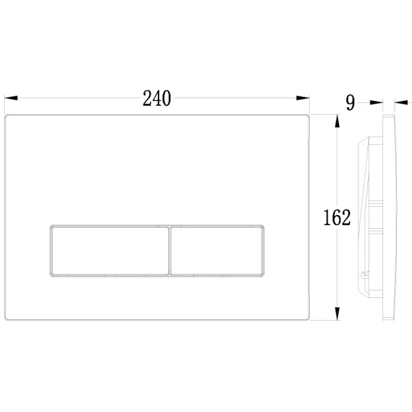 Кнопка смыва Veconi Flush V1 FLV1-G для инсталляции, золотой матовый