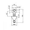 Девиатор для душа Webert Ottocento AC0395015, хром