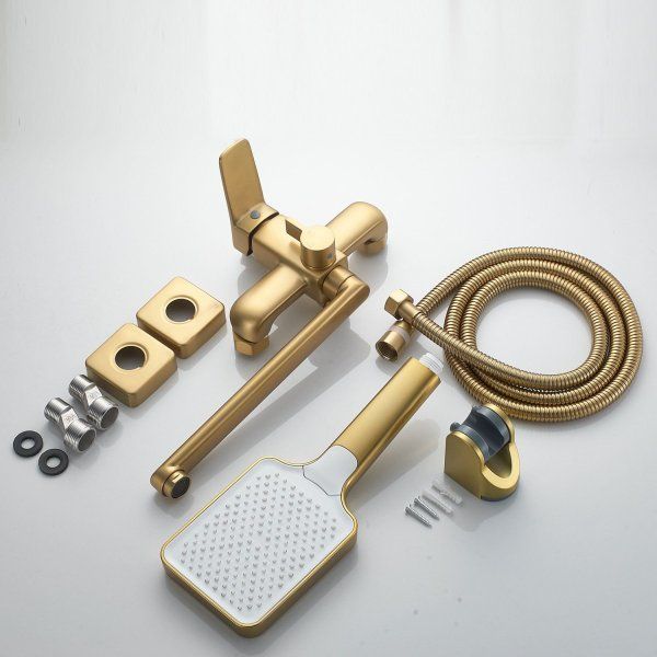 Смеситель для ванны однорычажный  Shevanik S9902G, Золотой сатин