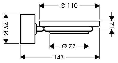 Мыльница Axor Uno² 41533000