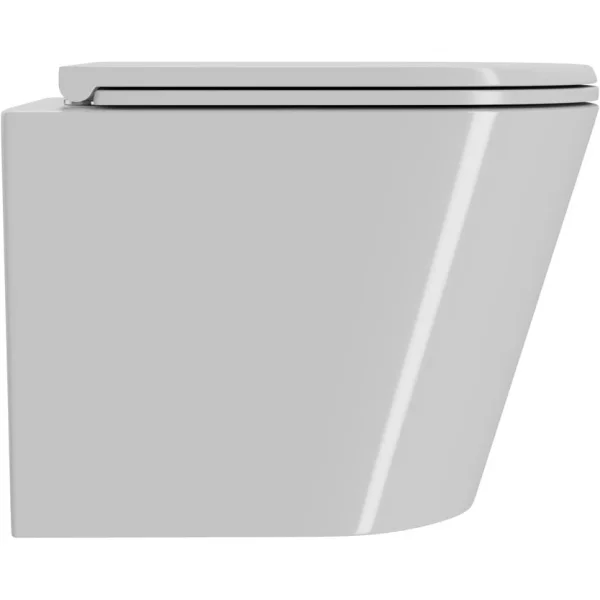 Унитаз подвесной Point Виктория PN41061 безободковый, с сиденьем микролифт, белый