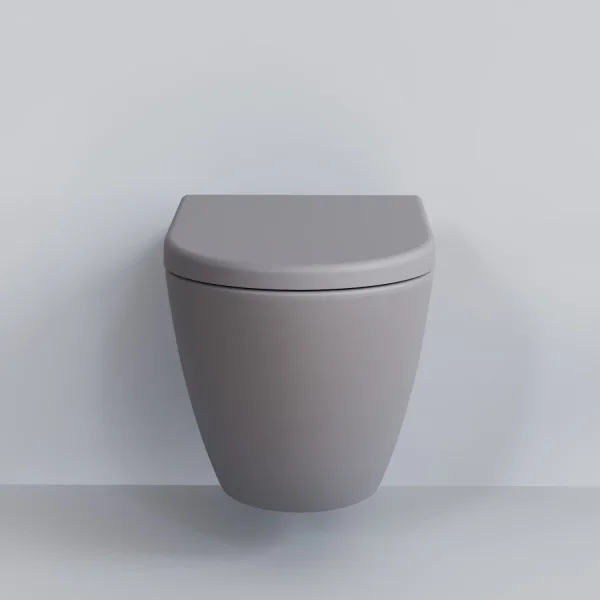 Унитаз подвесной Ambassador Queen 113T20301R безободковый, серый матовый