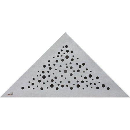 Решетка AlcaPlast VIEW нержавеющая сталь матовая