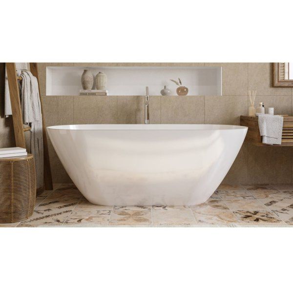 Ванна из искусственного камня Whitecross Coral X 0203.170077.100 170x77 белый глянцевый