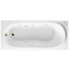 Акриловая ванна Excellent Sekwana WAEX.SEK17.SOFT.GL 170x75  с гидромассажем, белый/золото