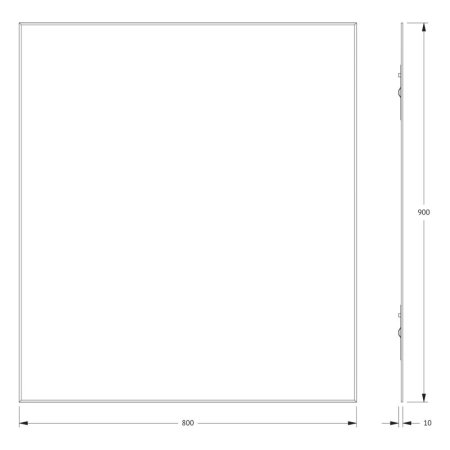 Зеркало Evoform Standard BY 0227 80x90