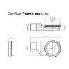 Душевой лоток Pestan Confluo Frameless Line 300 Gold 13701219 золото