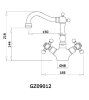 Смеситель для раковины Ganzer Konstantin GZ 09012