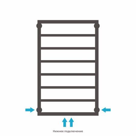 Полотенцесушитель водяной Сунержа Канцлер 31-0254-8050 800x500 черный матовый