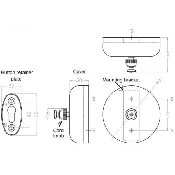 Веревка для белья 2,10 м Mediclinics Medisteel AI0910C, 
Хром