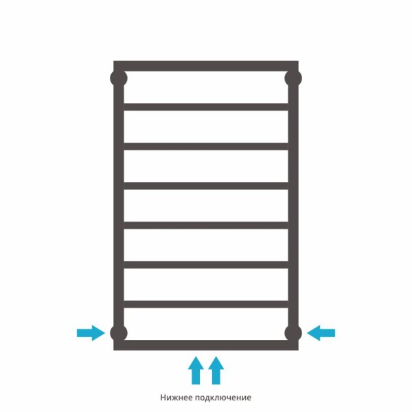 Полотенцесушитель водяной Сунержа Канцлер 31-0254-8050 800x500 черный матовый
