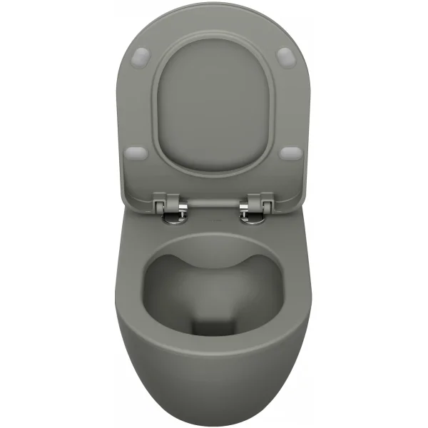 Унитаз подвесной Creavit Free FE322-11CG00E-0000 безободковый, светло-серый матовый