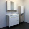 Зеркало-шкаф COMFORTY Comforty Клеон-90 серый муар