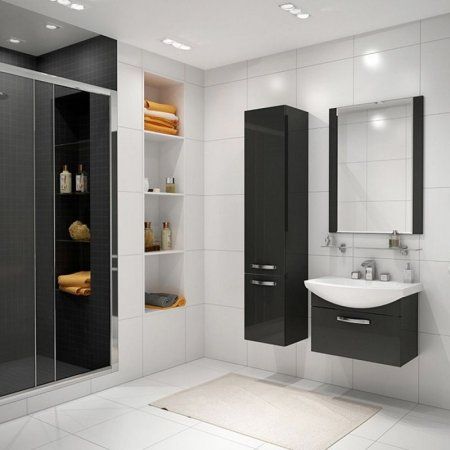 Зеркало Aquaton Ария 1A133702AA950 65 черный