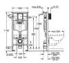 Система инсталляции Grohe Rapid SL 38536001 для подвесного унитаза