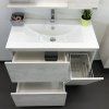 Тумба-умывальник COMFORTY "Верона-90" дуб белый с раковиной Quadro 90
