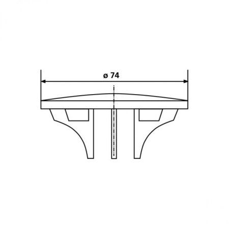 Крышка сифона Sanit 04.105.D2..0000br для поддона, бронза