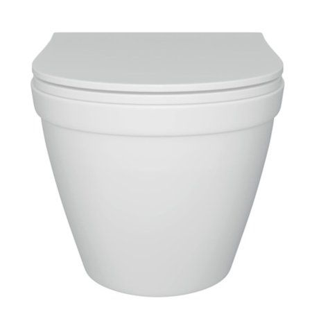 Унитаз подвесной Teymi Vitra безободковый, сиденье микролифт T40804