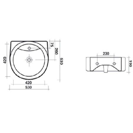 Раковина Ceramica Ala Road 16LV