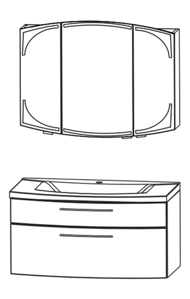 Шкаф-зеркало Puris Classic Line S2A431239 763/160 120 R венге