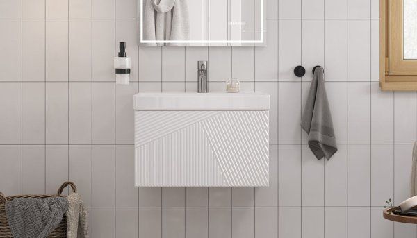 Тумба Velvex подвесная Edge 60.1Y (белая) (tp.EDG.9696.60.1Y белый глянец)