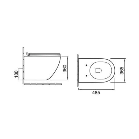 Унитаз Vincea Globo VVT1-14SMW (подвесной) белый матовый