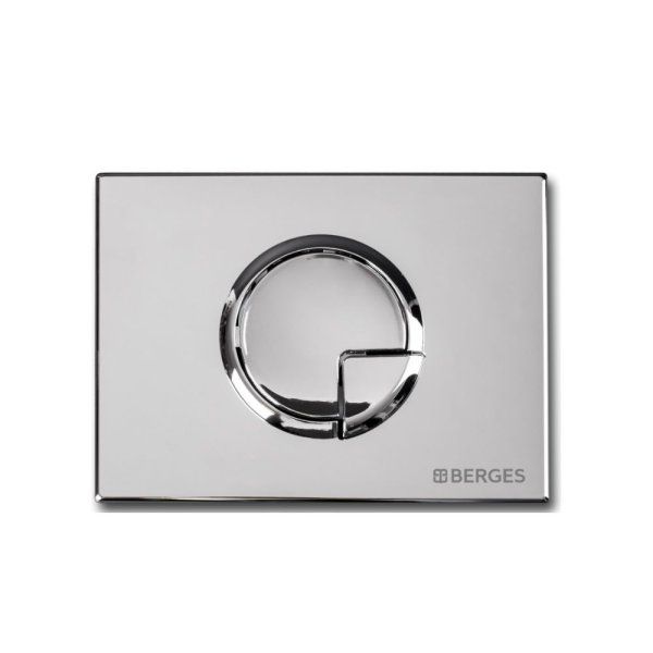 Система инсталляции для подвесного унитаза Berges Wasserhaus Novum 040222 + кнопка R2 хром матовая