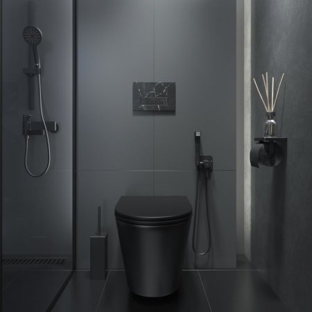 Клавиша смыва IDDIS чёрный мрамор On-X 001 (ONFWX0JN1BCC0iIA77GV)