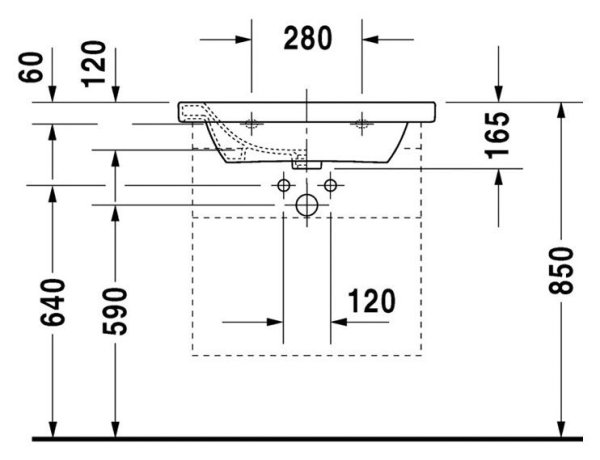 Мебель для ванной Duravit DuraStyle 65 темный каштан