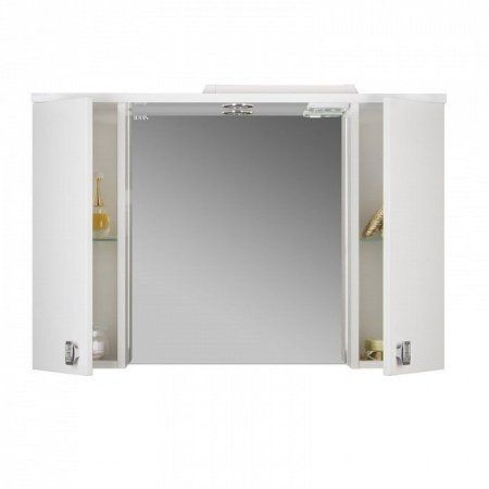 Зеркало-шкаф IDDIS Rise 90 белый (RIWGS9WT0WOS0iHY99TV)