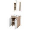 Тумба-умывальник COMFORTY "Тулуза-60Д" сосна лоредо с раковиной "Quadro 60"