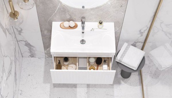 Тумба подвесная Velvex Compo 70.1Y, белый (tp.COM.9696.70.1Y белый глянец)