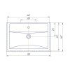 Раковина ASB-Mebel Фостер 16697 70 белый