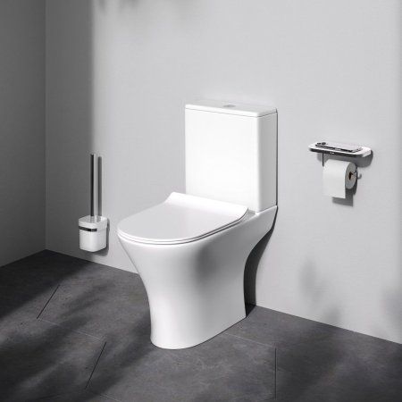 Унитаз-компакт FlashClean с сиденьем микролифт AM.PM Sense C748600SC