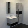Тумба-умывальник COMFORTY "Франкфурт-60" бетон светлый с раковиной COMFORTY 60E