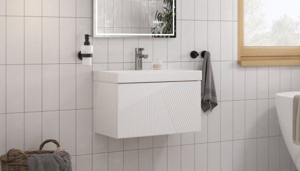 Тумба Velvex подвесная Edge 60.1Y (белая) (tp.EDG.9696.60.1Y белый глянец)