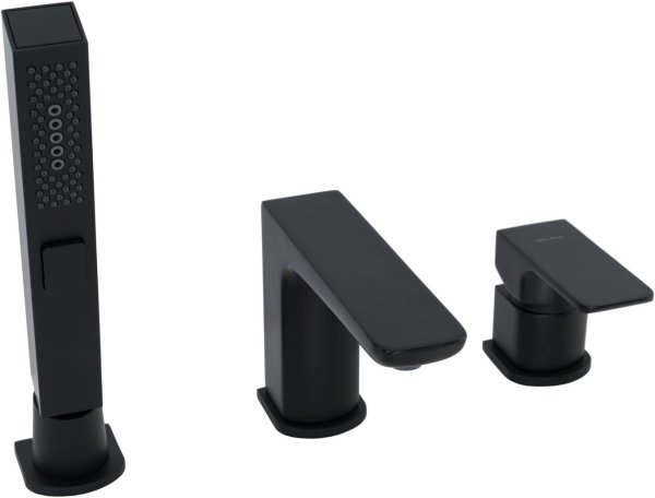 Смеситель на борт ванны Allen Brau Infinity 5.DX21FR00IX8-XY31UB (с внутренней частью) черный матовый