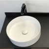 Тумба-умывальник COMFORTY "Порто-120-1" дуб тёмно-коричневый с черной столешницей c раковиной COMFORTY 9110