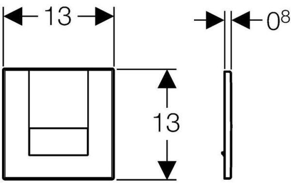 Кнопка смыва Geberit Tango 116.024.21.1 хром