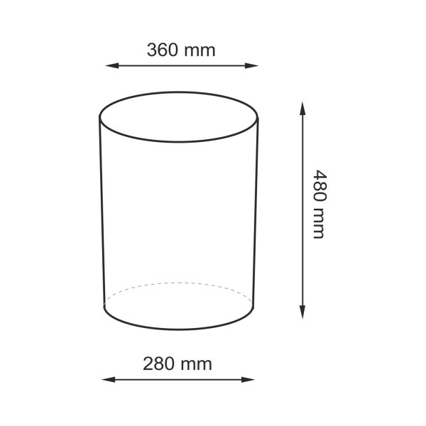 Корзина для белья WasserKRAFT Bever WB-240-M коричневый