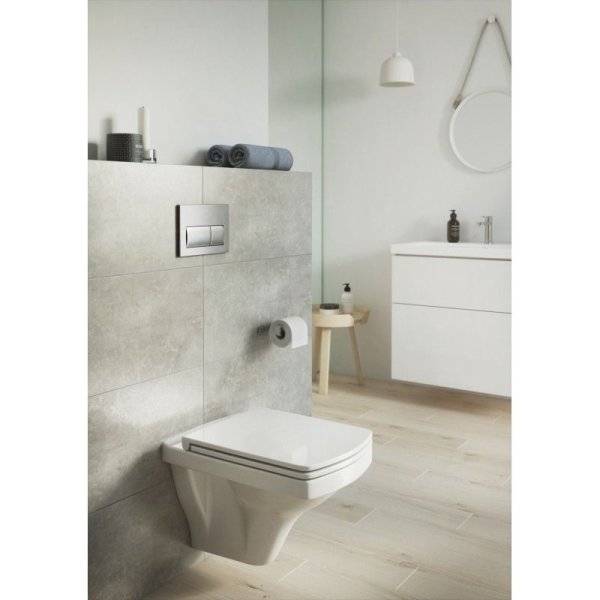 Кнопка смыва Cersanit Presto P-BU-PRE/Cm хром матовый